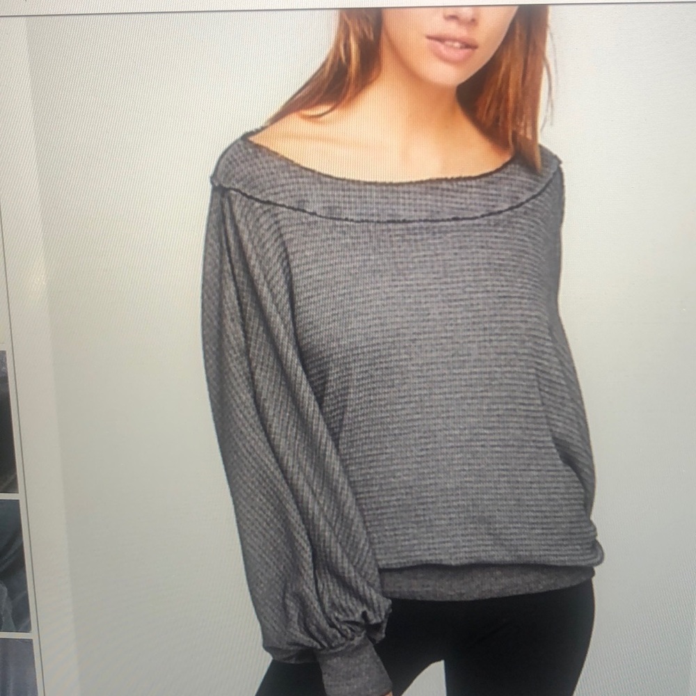 We The Free charcoal gray Willow thermal